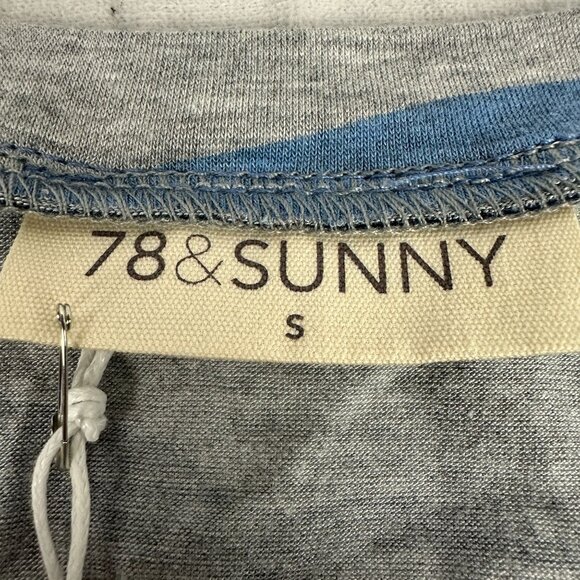 78 & Sunny Del Mar Slinky Tank Camo Grey/Navy Size S Racerback Womens Top - Picture 2 of 8